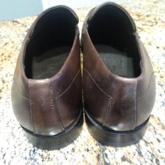 Hugo Boss Penny Loafers Men's 5.5 Dark Brown Leather Dress Highline Slip On - Picture 10 of 12